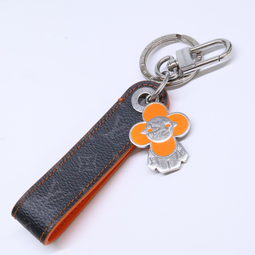 LOUIS VUITTON Louis Vuitton Dragonne Vivienne Keychain Orange Men's